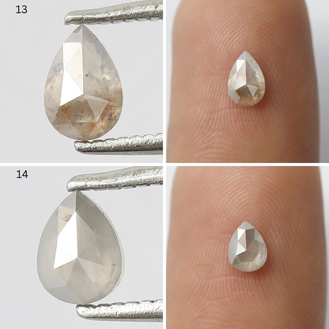 5.80 Carat Mixed Shape Rustic Diamonds | Natural Misty Gray Earth Mined Diamond Lot for Custom Jewelry Design