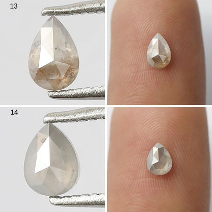 5.80 Carat Mixed Shape Rustic Diamonds | Natural Misty Gray Earth Mined Diamond Lot for Custom Jewelry Design