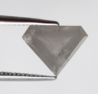 Geometric Cut 1.88 Ct Salt and Pepper Diamond, Natural Grayish Diamond, Loose Stone for Custom Wedding Band