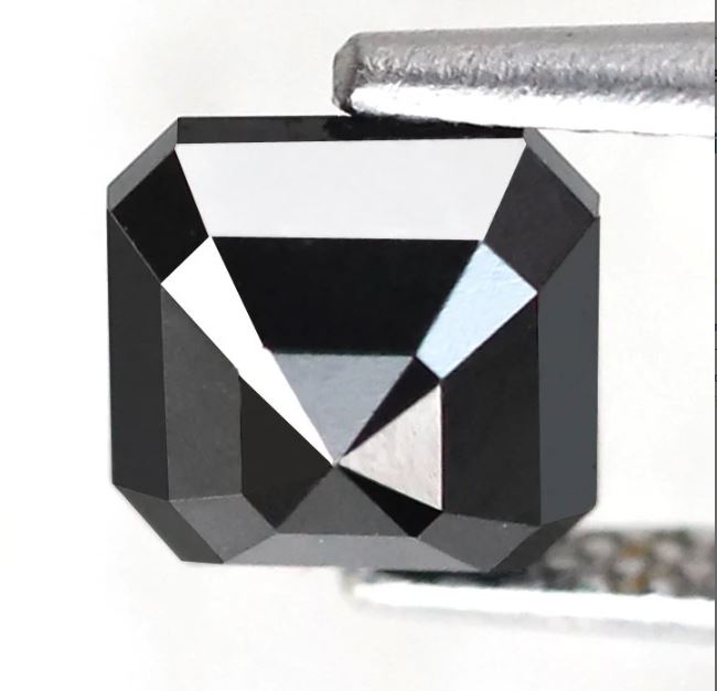 1.42 Ct Emerald Cut Diamonds, Natural Treated 6.00 mm Loose Diamonds for Custom Pendant Design