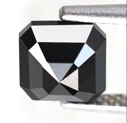 1.42 Ct Emerald Cut Diamonds, Natural Treated 6.00 mm Loose Diamonds for Custom Pendant Design