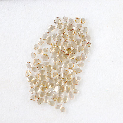 5.80 Ct 114 Pcs Light Brown Polki Diamonds | 2.2–4.8 mm Natural Slice Loose Diamond Lot