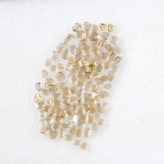 5.80 Ct 114 Pcs Light Brown Polki Diamonds | 2.2–4.8 mm Natural Slice Loose Diamond Lot