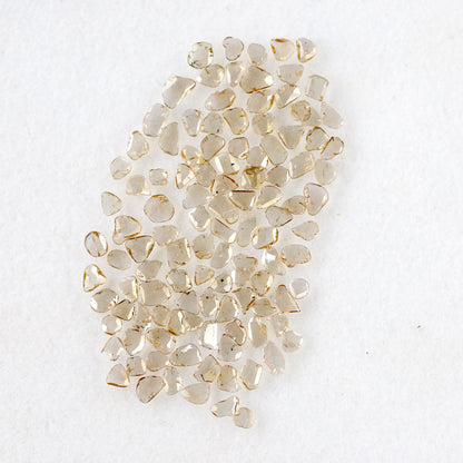 5.80 Ct 114 Pcs Light Brown Polki Diamonds | 2.2–4.8 mm Natural Slice Loose Diamond Lot
