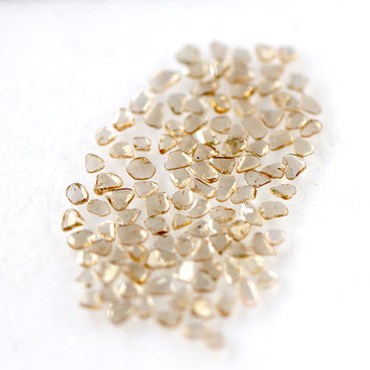 5.80 Ct 114 Pcs Light Brown Polki Diamonds | 2.2–4.8 mm Natural Slice Loose Diamond Lot