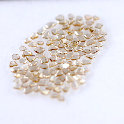 5.80 Ct 114 Pcs Light Brown Polki Diamonds | 2.2–4.8 mm Natural Slice Loose Diamond Lot