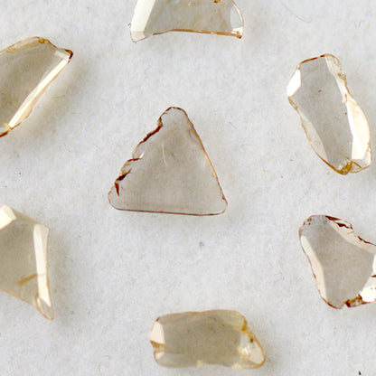 2.50 Ct Light Brown Polki Slice Diamonds | 7 Pcs 7.00–9.50 mm Natural Loose Diamond Lot