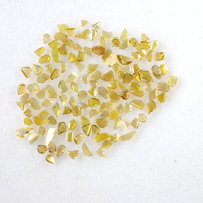 5.52 Ct Polki Slice Diamond Lot | 132 Pcs Natural Yellow Conflict Free Diamonds for Bridal Jewelry