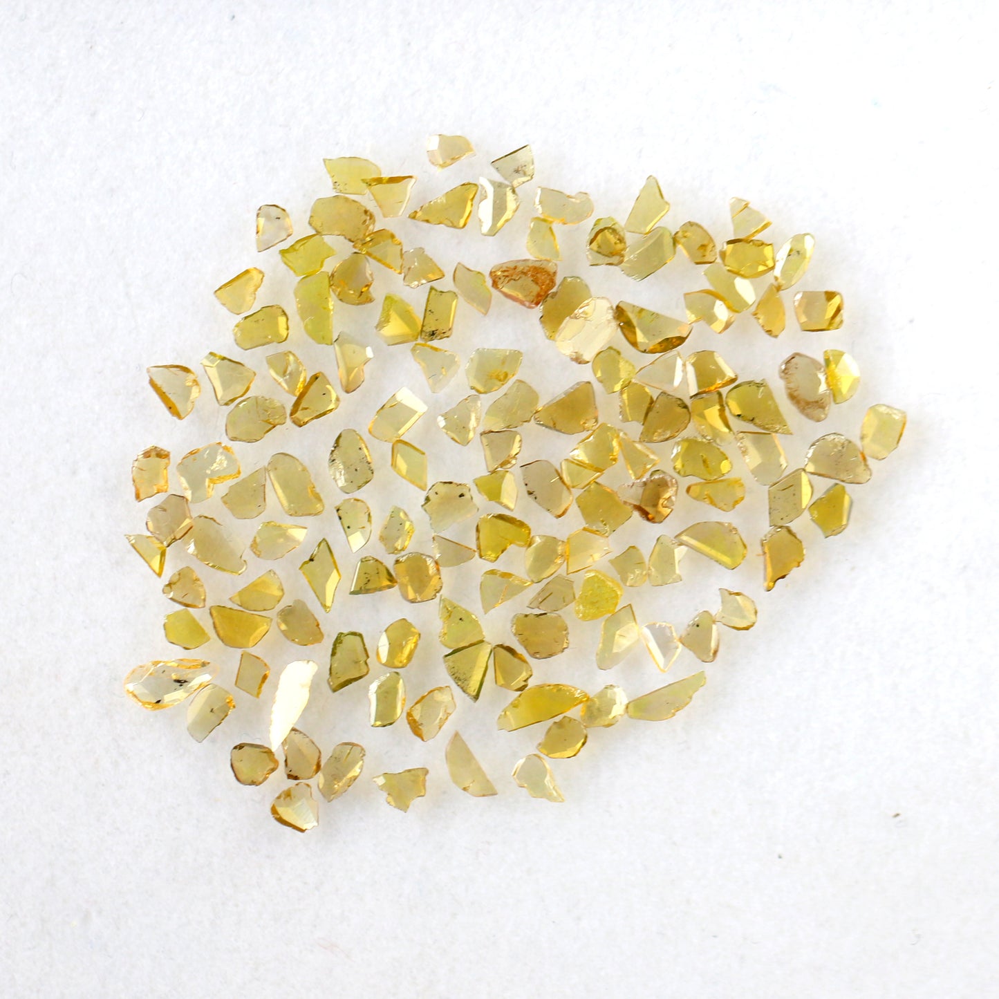 5.52 Ct Polki Slice Diamond Lot | 132 Pcs Natural Yellow Conflict Free Diamonds for Bridal Jewelry