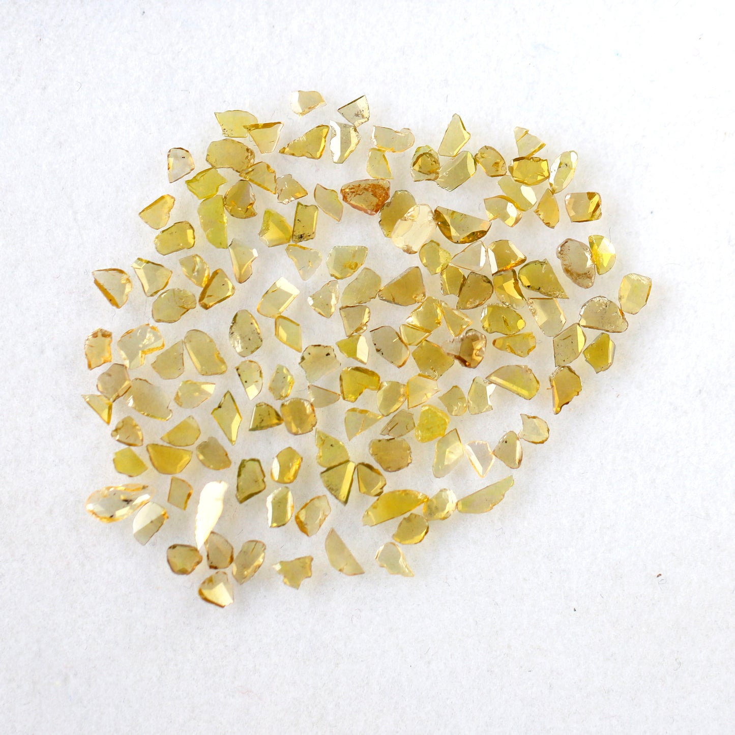 5.52 Ct Polki Slice Diamond Lot | 132 Pcs Natural Yellow Conflict Free Diamonds for Bridal Jewelry