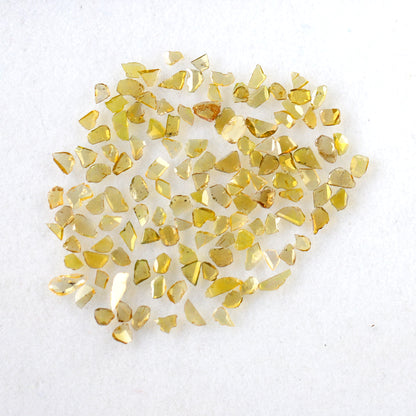 5.52 Ct Polki Slice Diamond Lot | 132 Pcs Natural Yellow Conflict Free Diamonds for Bridal Jewelry