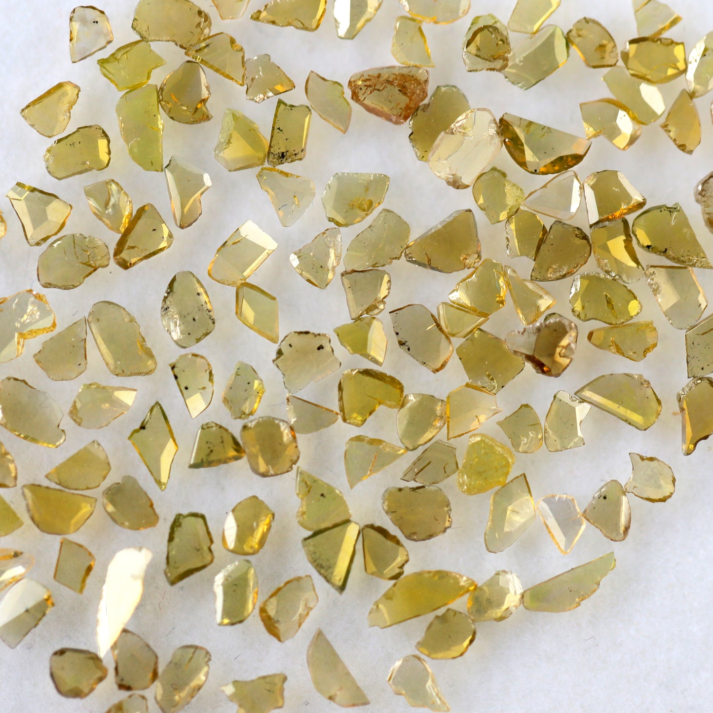 5.52 Ct Polki Slice Diamond Lot | 132 Pcs Natural Yellow Conflict Free Diamonds for Bridal Jewelry