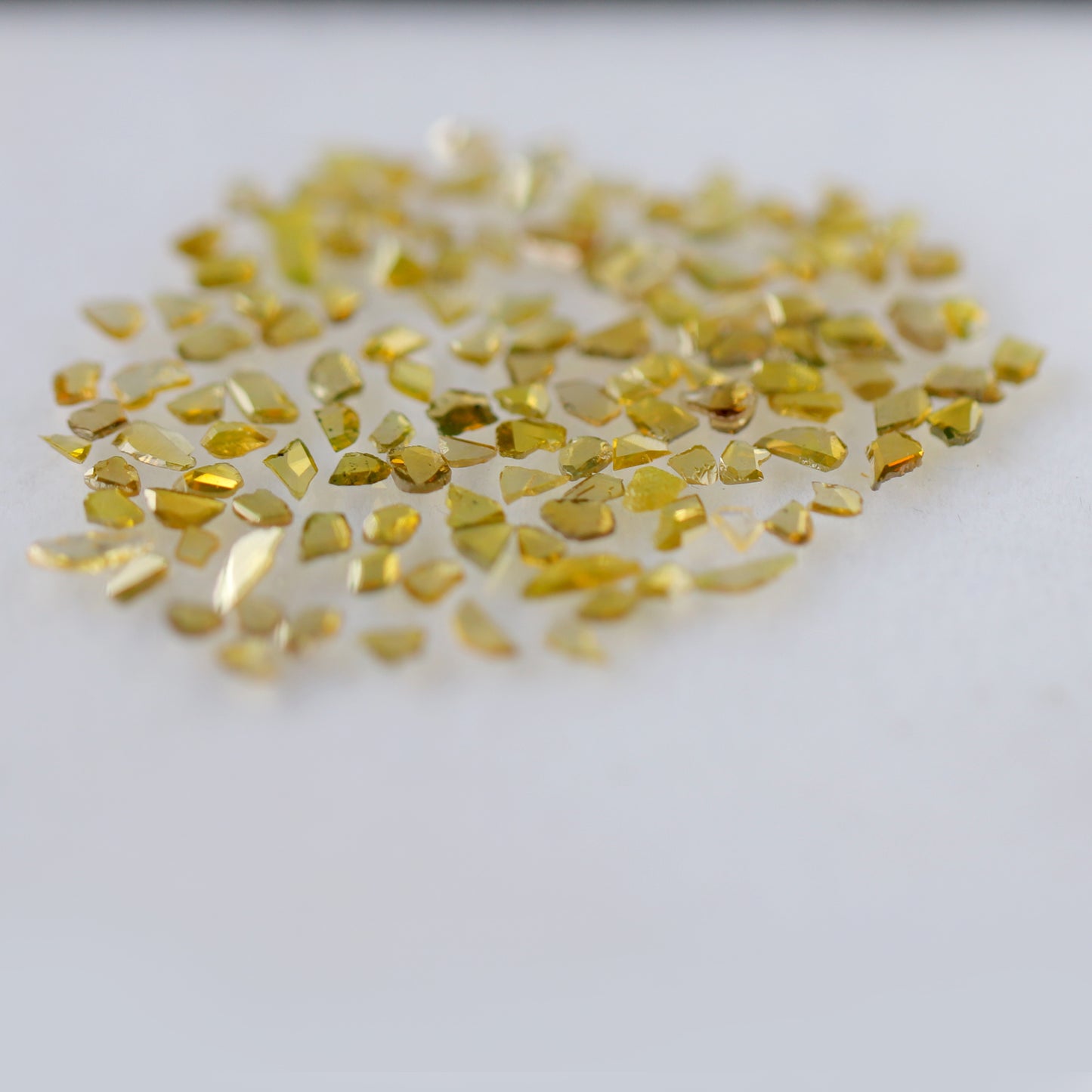 5.52 Ct Polki Slice Diamond Lot | 132 Pcs Natural Yellow Conflict Free Diamonds for Bridal Jewelry