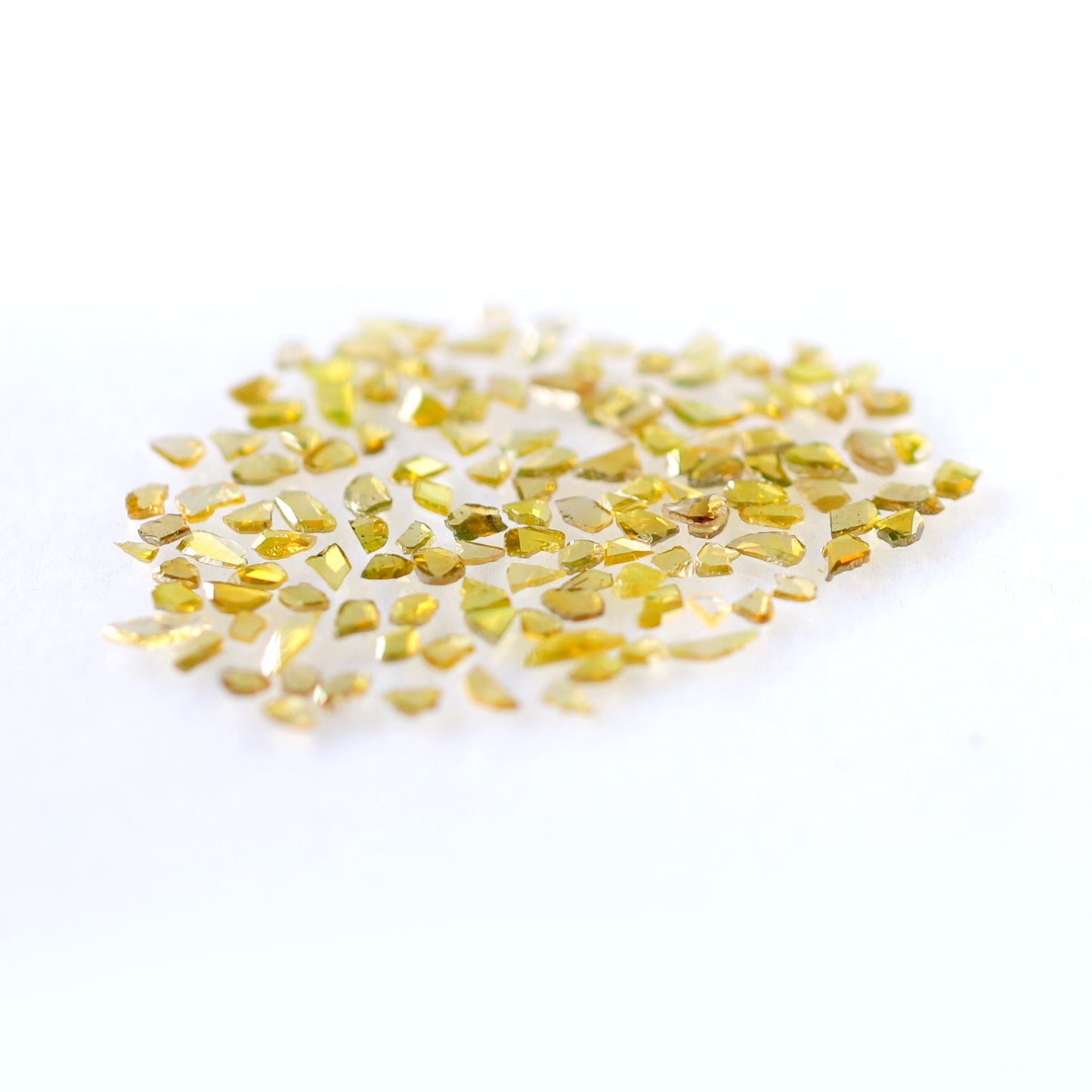 5.52 Ct Polki Slice Diamond Lot | 132 Pcs Natural Yellow Conflict Free Diamonds for Bridal Jewelry