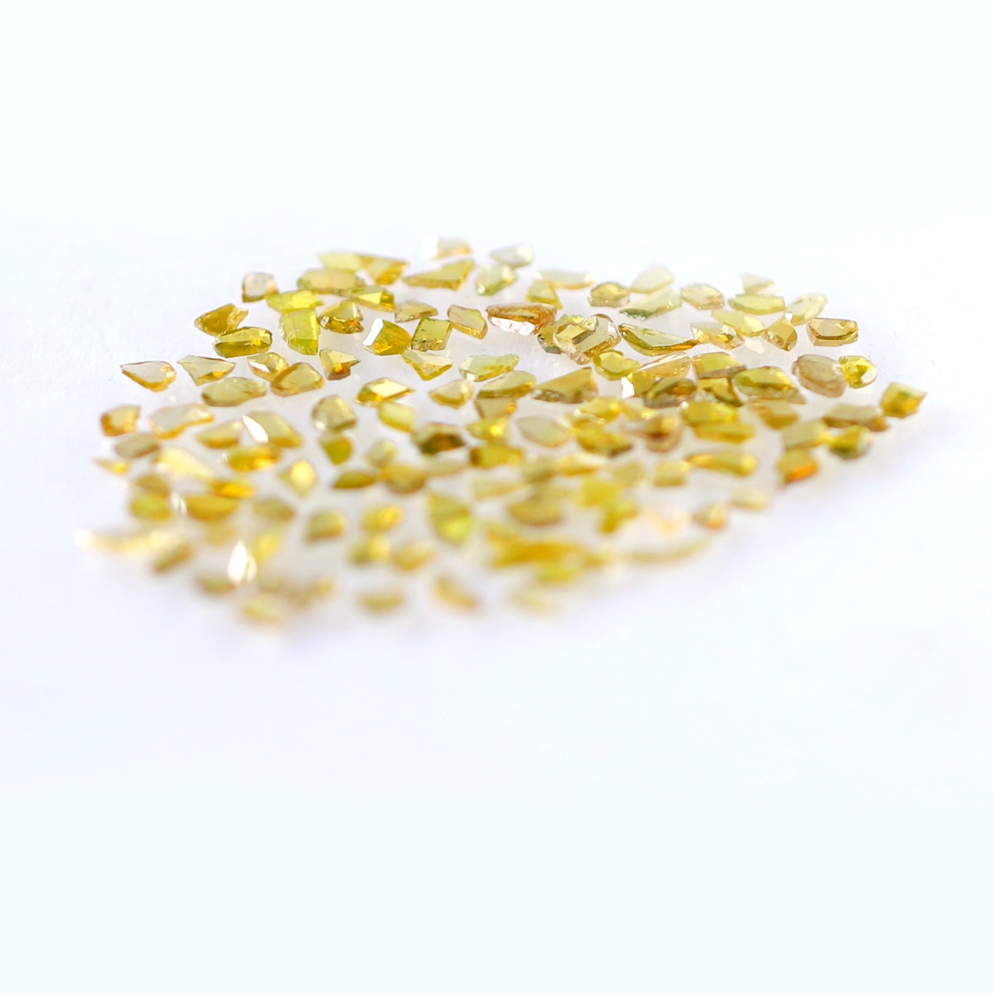 5.52 Ct Polki Slice Diamond Lot | 132 Pcs Natural Yellow Conflict Free Diamonds for Bridal Jewelry