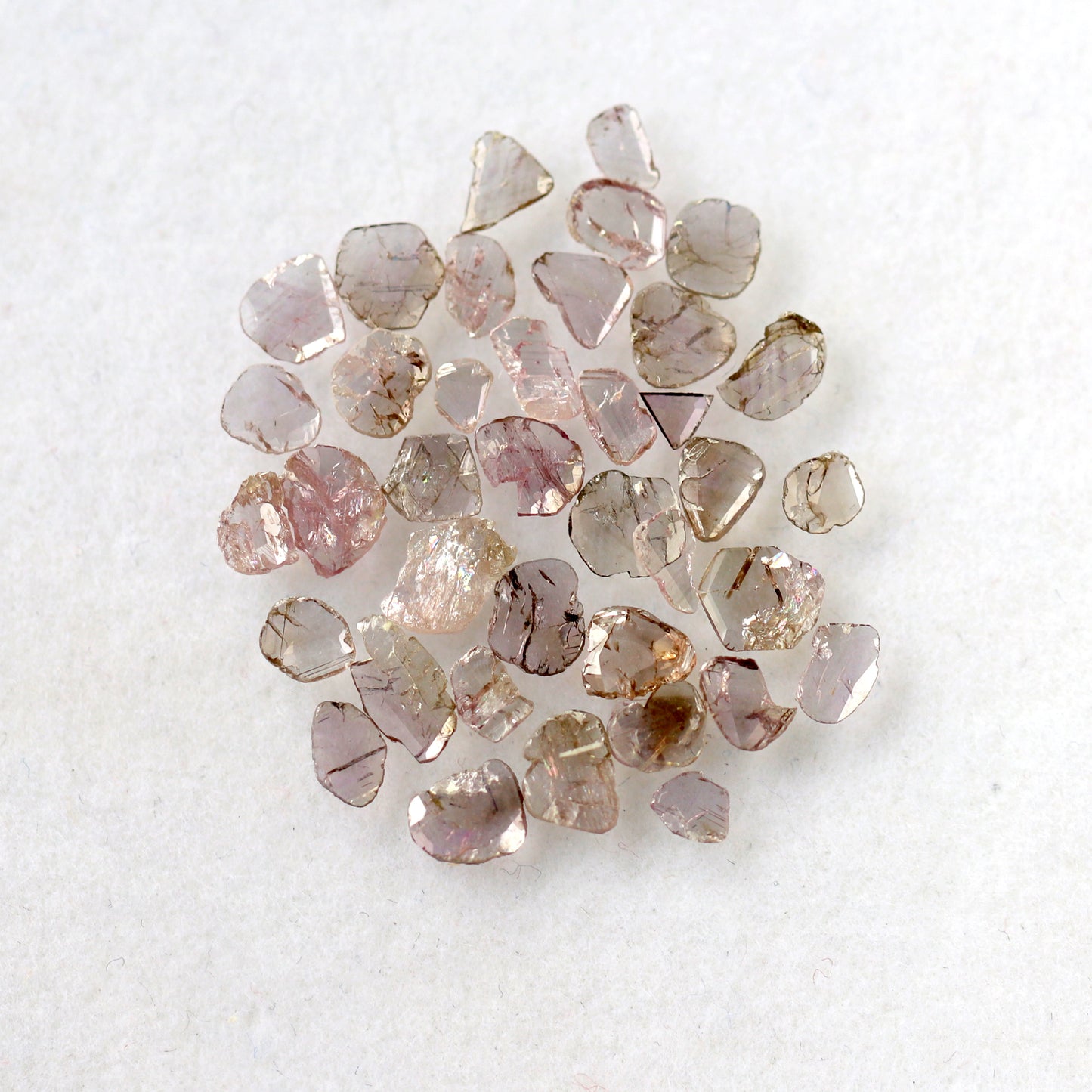 Natural 4.26 Ct Pink Polki Slice Diamonds | 39 Pcs Conflict Free Loose Diamond Lot