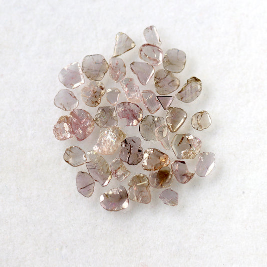 Natural 4.26 Ct Pink Polki Slice Diamonds | 39 Pcs Conflict Free Loose Diamond Lot