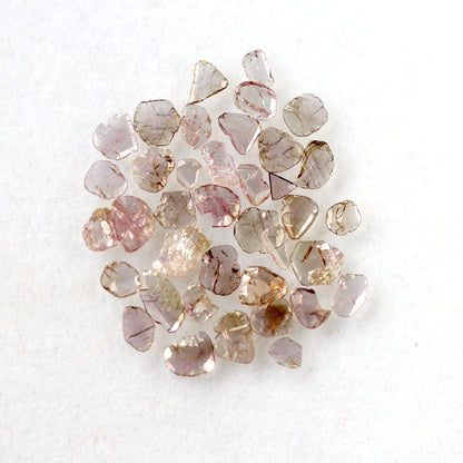 Natural 4.26 Ct Pink Polki Slice Diamonds | 39 Pcs Conflict Free Loose Diamond Lot
