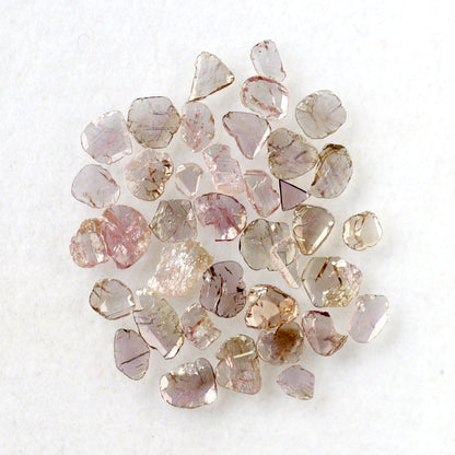 Natural 4.26 Ct Pink Polki Slice Diamonds | 39 Pcs Conflict Free Loose Diamond Lot
