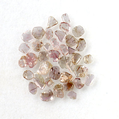 Natural 4.26 Ct Pink Polki Slice Diamonds | 39 Pcs Conflict Free Loose Diamond Lot