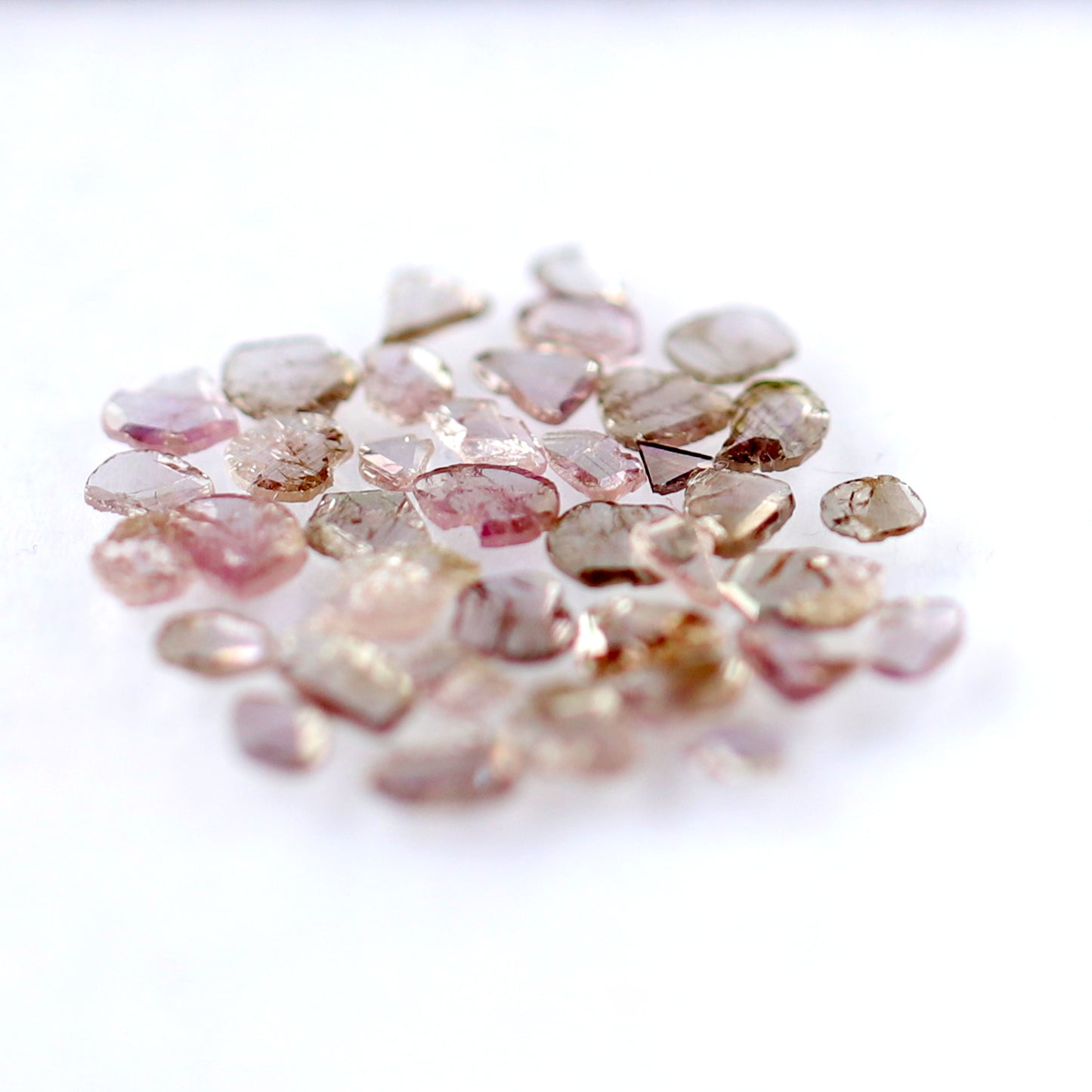 Natural 4.26 Ct Pink Polki Slice Diamonds | 39 Pcs Conflict Free Loose Diamond Lot