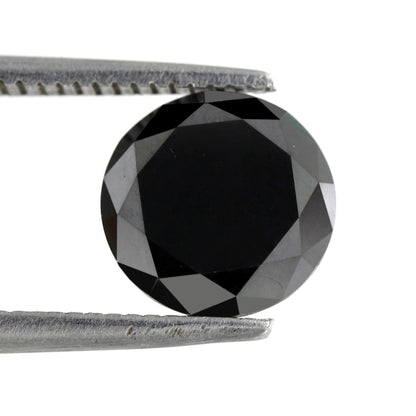 1.88 CT 7.9 MM Black Round Brilliant Cut Loose Best Quality Diamond Perfect For Gifting Ring