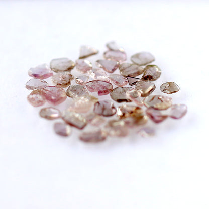 Natural 4.26 Ct Pink Polki Slice Diamonds | 39 Pcs Conflict Free Loose Diamond Lot