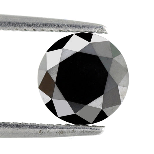 1.63 CT Black Round Brilliant Cut Loose AAA Quality Diamond Ideal For Making Proposal Ring