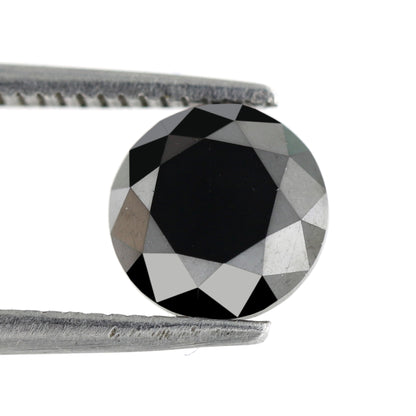 1.63 CT Black Round Brilliant Cut Loose AAA Quality Diamond Ideal For Making Proposal Ring