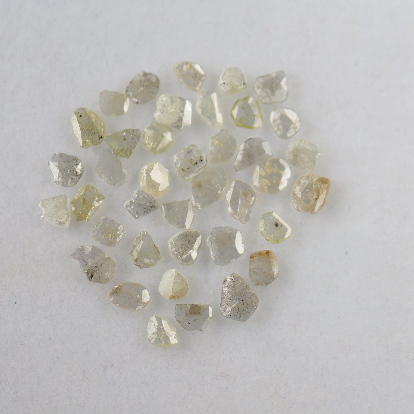 4.59 Ct Gray Polki Slice Diamonds | 39 Pcs 3.00–6.00 mm Natural Earth Mined Diamond Lot