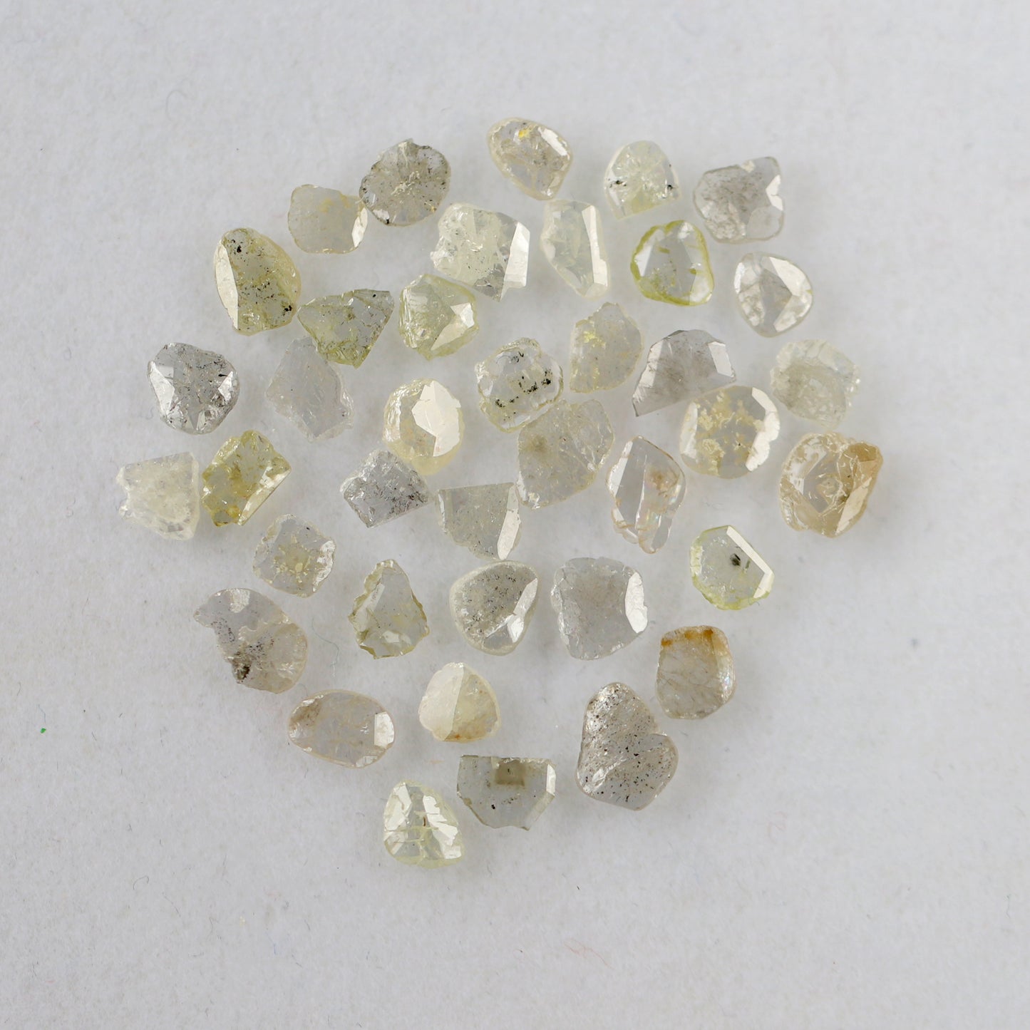 4.59 Ct Gray Polki Slice Diamonds | 39 Pcs 3.00–6.00 mm Natural Earth Mined Diamond Lot