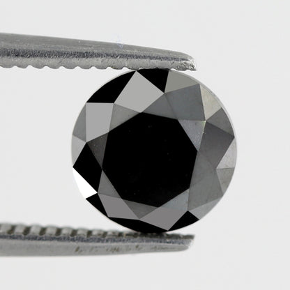 1.63 CT Black Round Brilliant Cut Loose AAA Quality Diamond Ideal For Making Proposal Ring