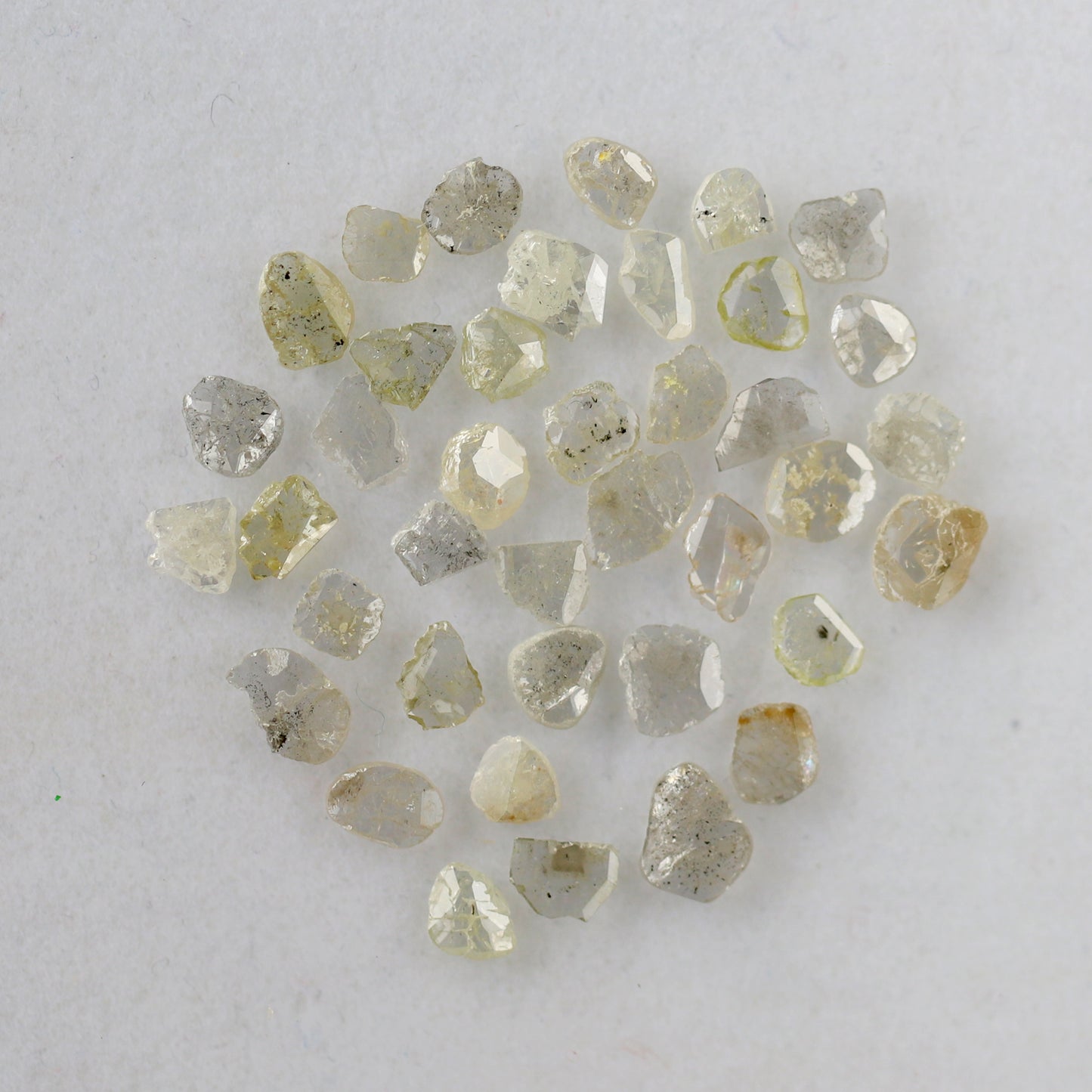 4.59 Ct Gray Polki Slice Diamonds | 39 Pcs 3.00–6.00 mm Natural Earth Mined Diamond Lot