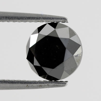 1.63 CT Black Round Brilliant Cut Loose AAA Quality Diamond Ideal For Making Proposal Ring