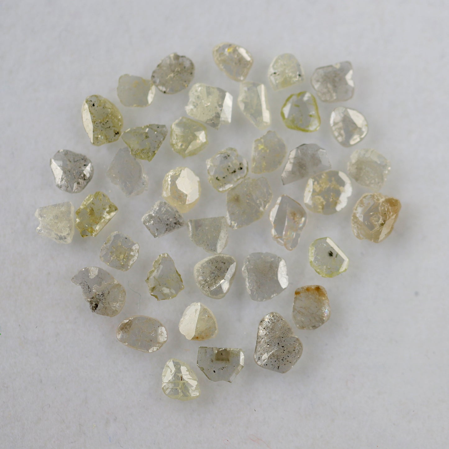 4.59 Ct Gray Polki Slice Diamonds | 39 Pcs 3.00–6.00 mm Natural Earth Mined Diamond Lot