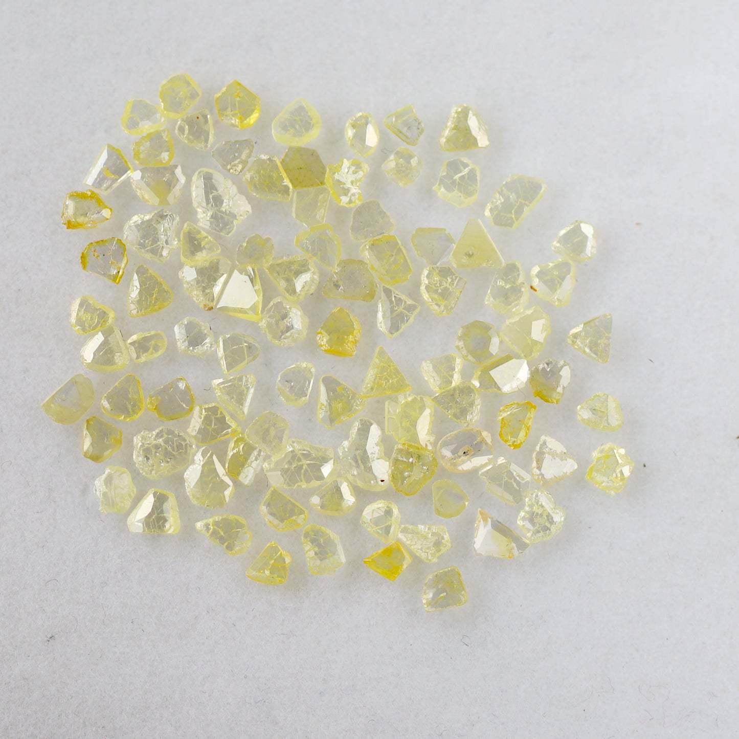 5.37 Ct 93 Pcs Yellow Polki Slice Diamonds | Natural Ethically Sourced Loose Diamonds For Jewelry