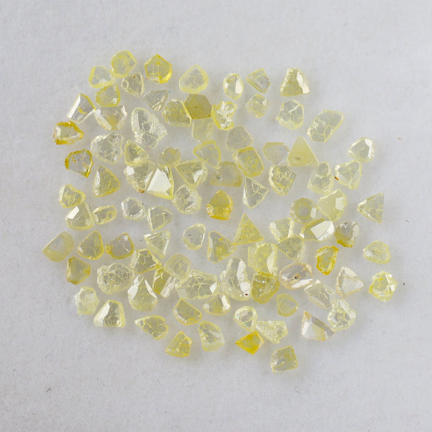 5.37 Ct 93 Pcs Yellow Polki Slice Diamonds | Natural Ethically Sourced Loose Diamonds For Jewelry