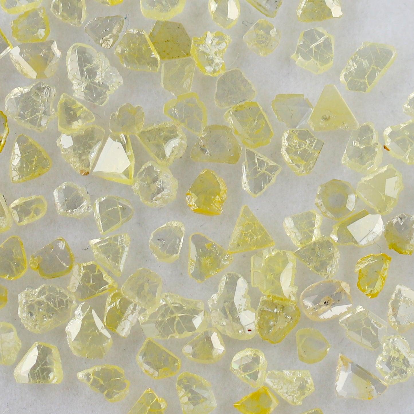 5.37 Ct 93 Pcs Yellow Polki Slice Diamonds | Natural Ethically Sourced Loose Diamonds For Jewelry