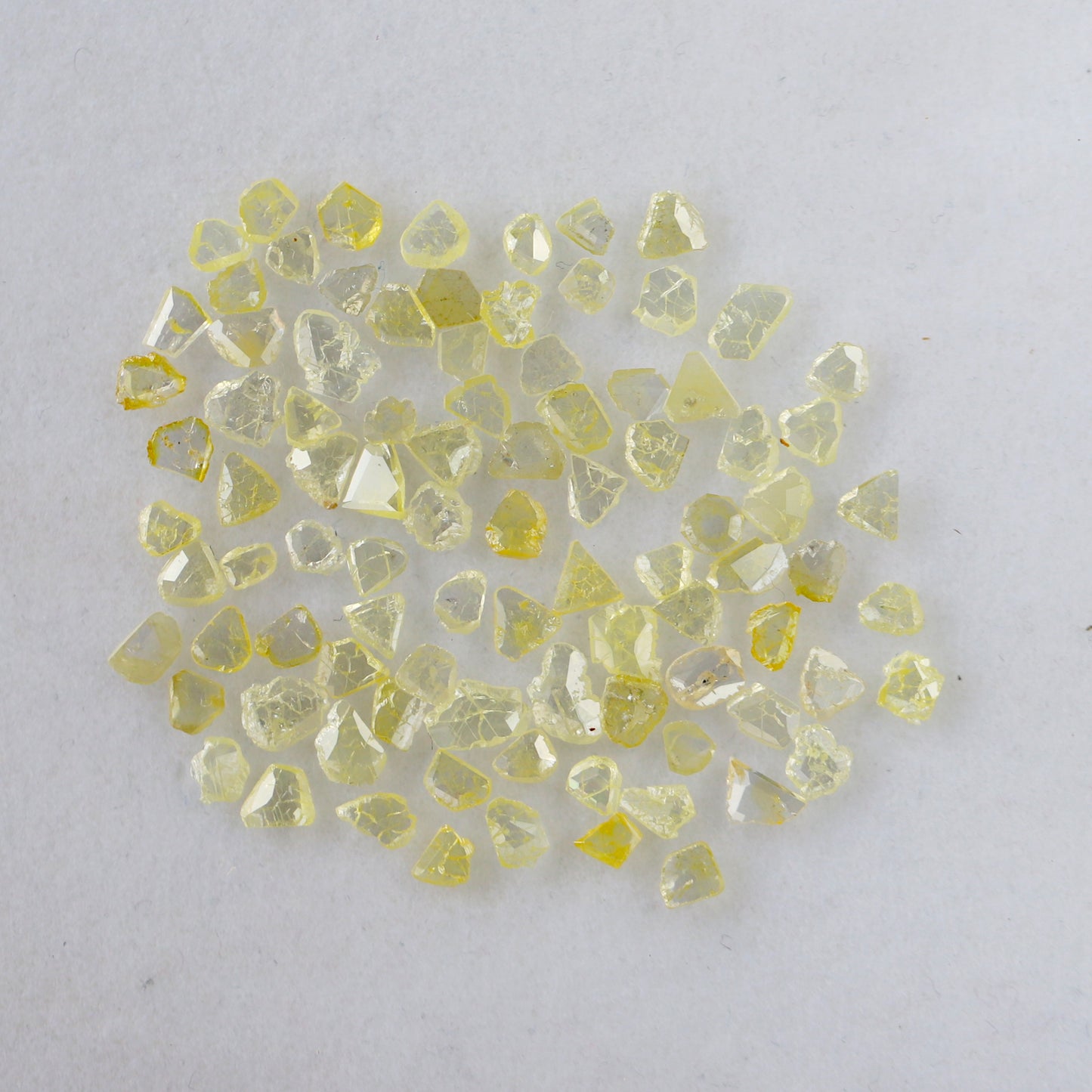 5.37 Ct 93 Pcs Yellow Polki Slice Diamonds | Natural Ethically Sourced Loose Diamonds For Jewelry