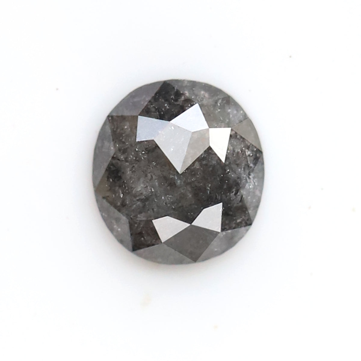 Oval Shape 0.58 CT Salt and Pepper Diamond, Natural Blackish Gray Loose Earth Mined Diamond for Bridal Jewelry Design