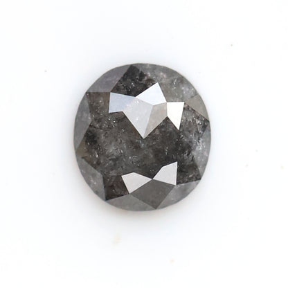 Oval Shape 0.58 CT Salt and Pepper Diamond, Natural Blackish Gray Loose Earth Mined Diamond for Bridal Jewelry Design