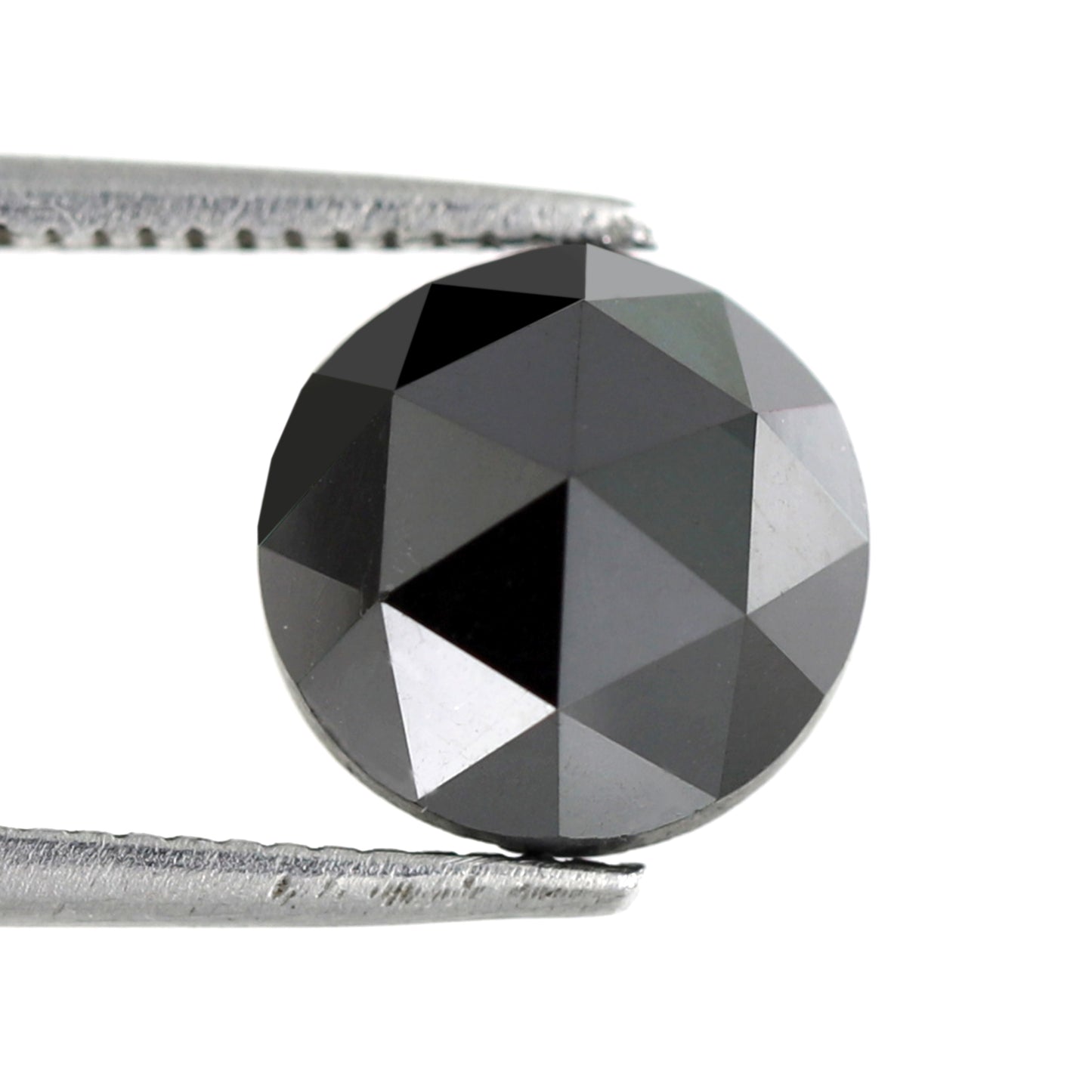 2.48 CT Round Shape Diamond Black Diamond Natural Diamond Heated Black Color Diamond 8 x 8 x 4.5 MM Loose Natural Diamond