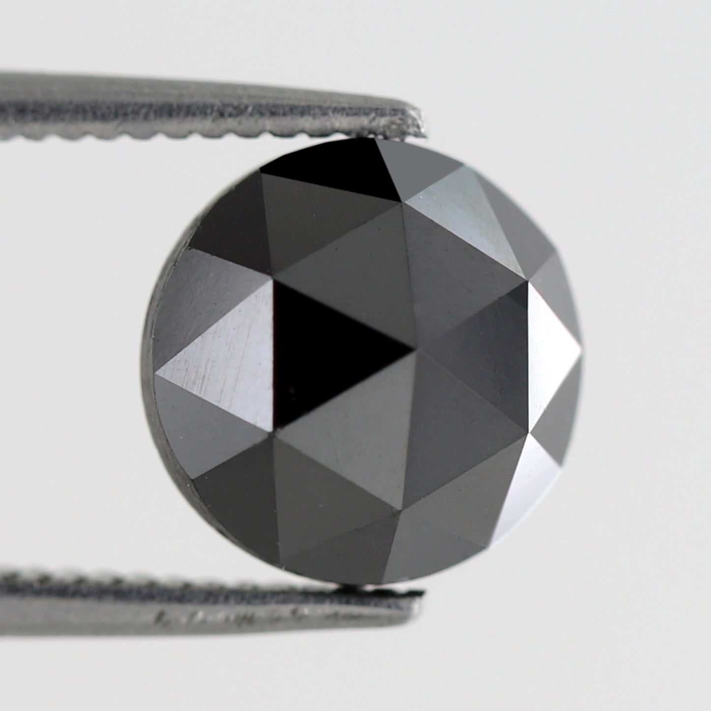 2.48 CT Round Shape Diamond Black Diamond Natural Diamond Heated Black Color Diamond 8 x 8 x 4.5 MM Loose Natural Diamond
