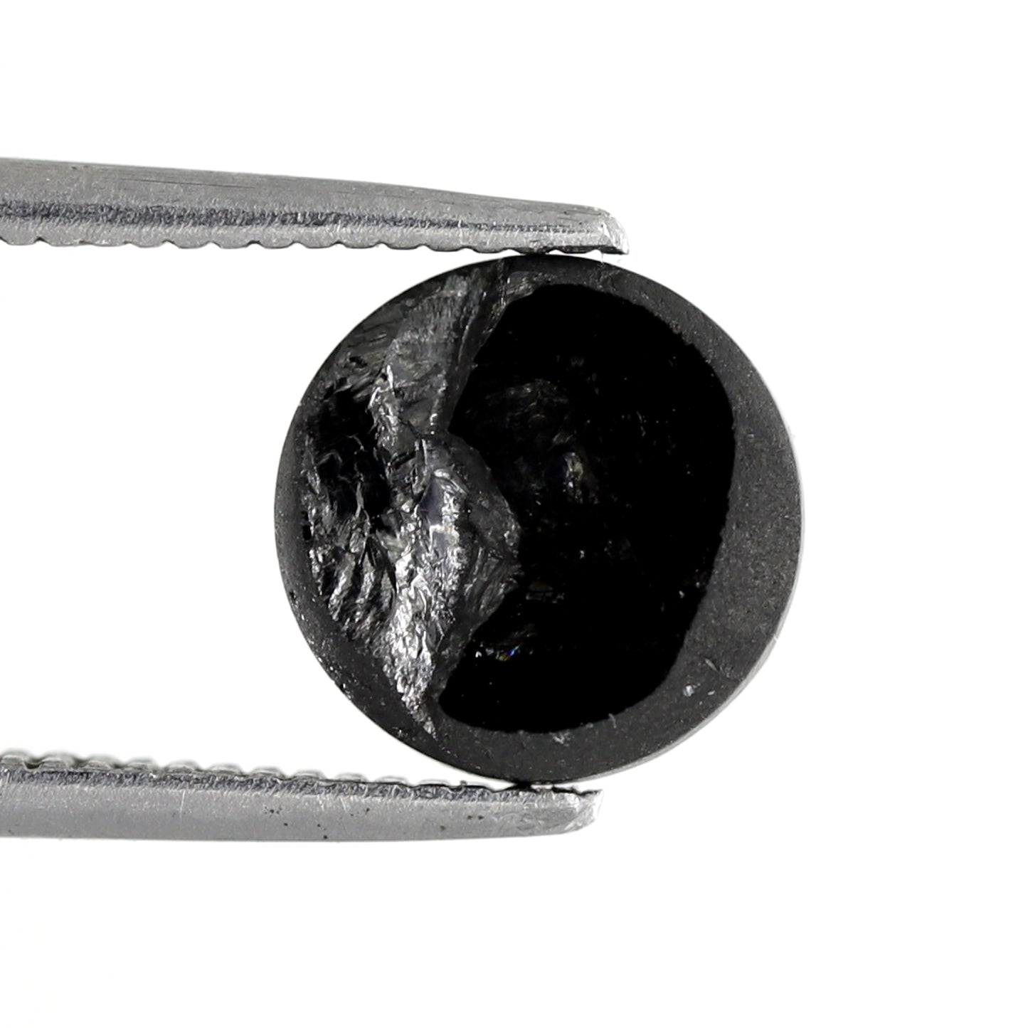 2.48 CT Round Shape Diamond Black Diamond Natural Diamond Heated Black Color Diamond 8 x 8 x 4.5 MM Loose Natural Diamond