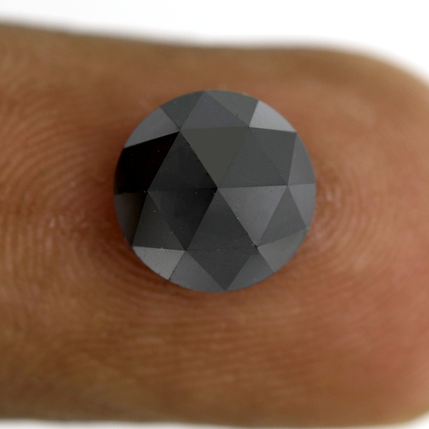 2.48 CT Round Shape Diamond Black Diamond Natural Diamond Heated Black Color Diamond 8 x 8 x 4.5 MM Loose Natural Diamond
