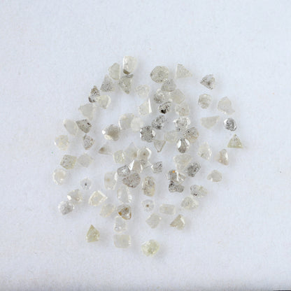 Natural 5.49 Ct Salt & Pepper Polki Diamonds | Gray Black 3–4.8 mm Loose Diamond Lot