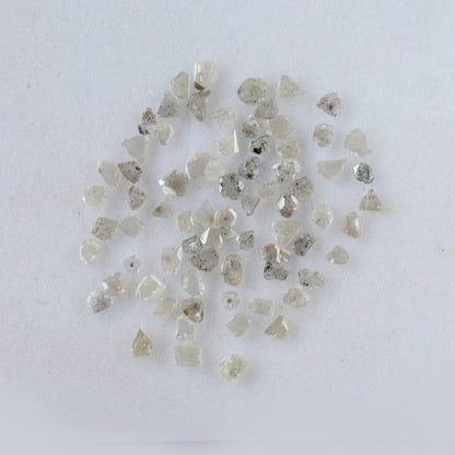 Natural 5.49 Ct Salt & Pepper Polki Diamonds | Gray Black 3–4.8 mm Loose Diamond Lot