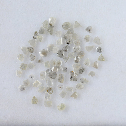 Natural 5.49 Ct Salt & Pepper Polki Diamonds | Gray Black 3–4.8 mm Loose Diamond Lot