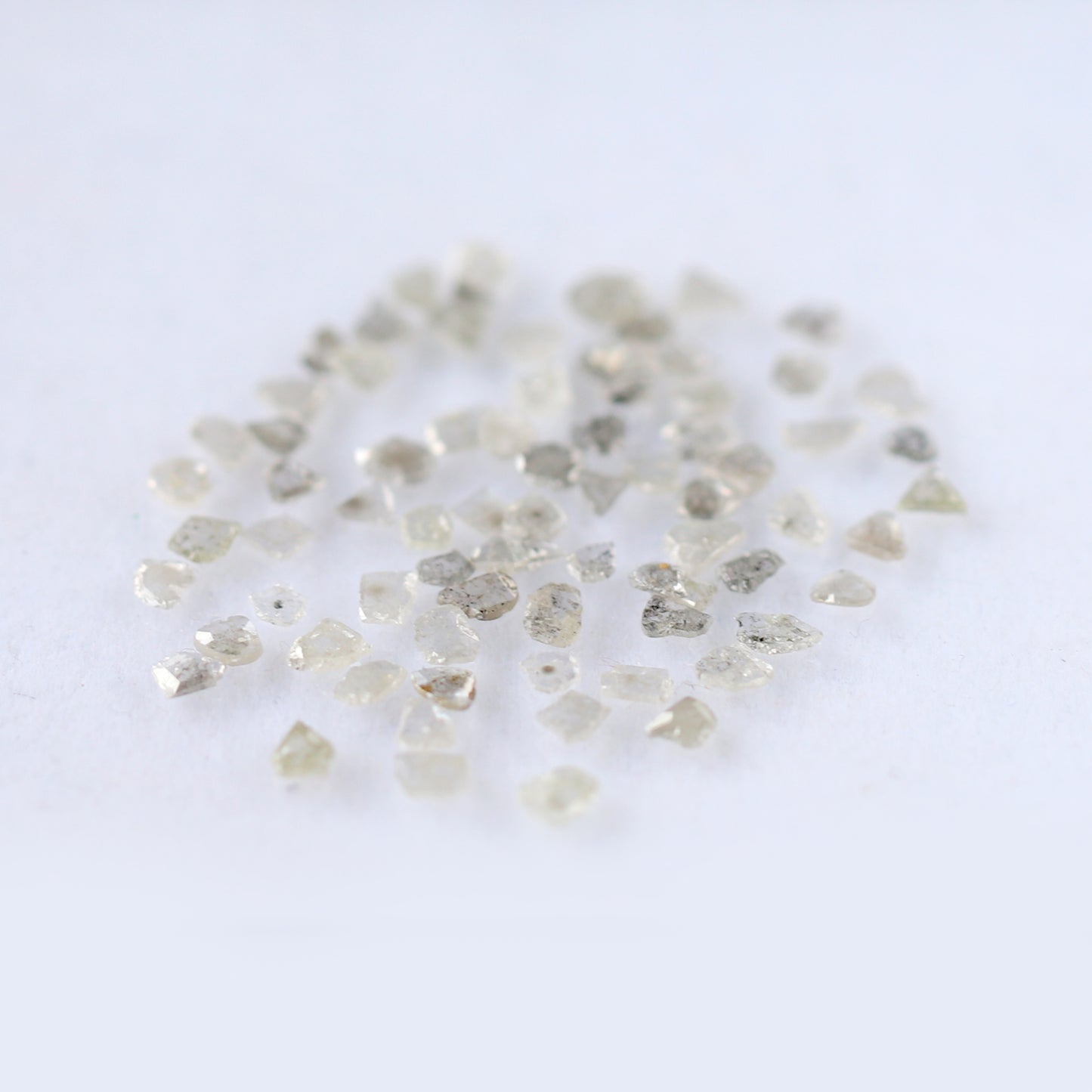 Natural 5.49 Ct Salt & Pepper Polki Diamonds | Gray Black 3–4.8 mm Loose Diamond Lot