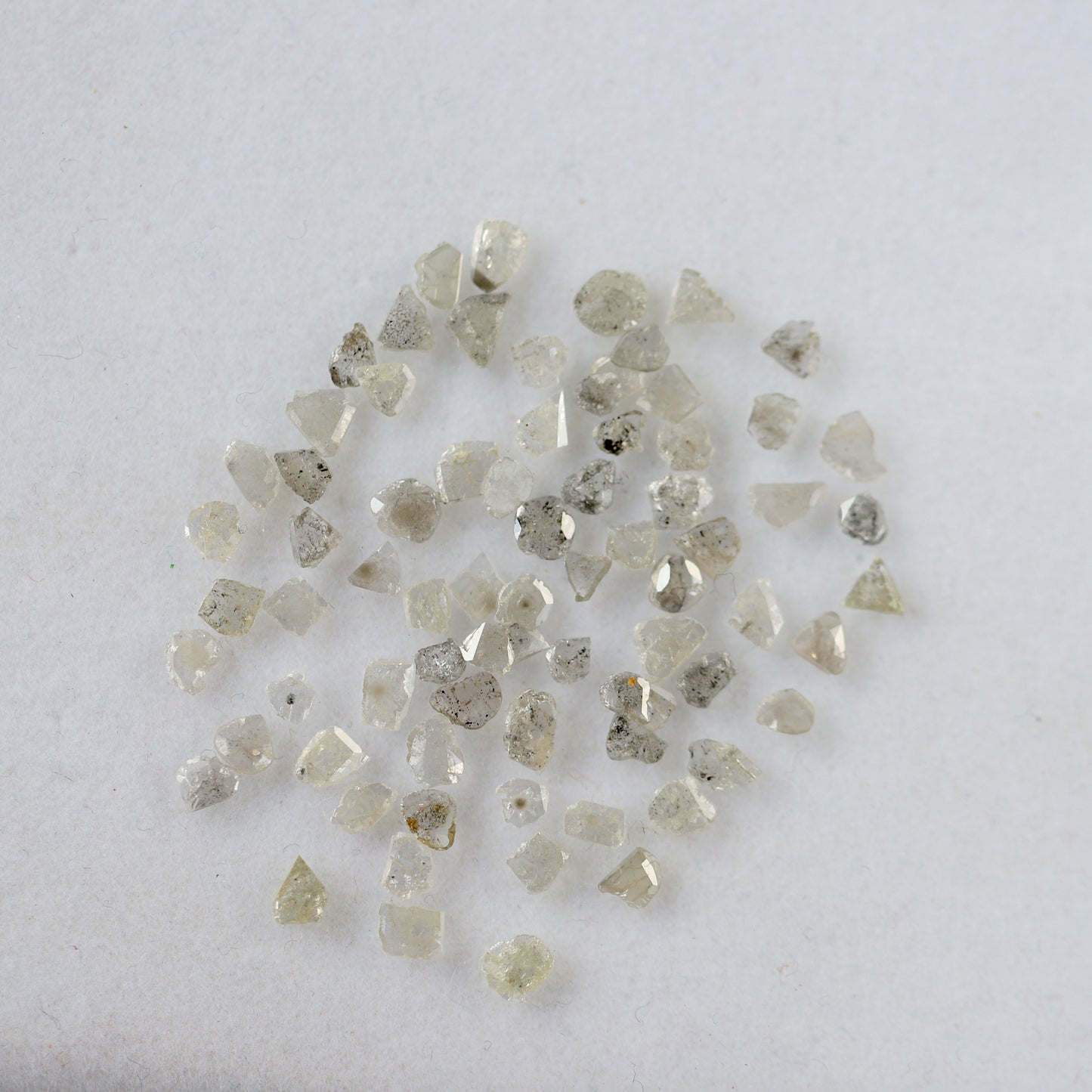 Natural 5.49 Ct Salt & Pepper Polki Diamonds | Gray Black 3–4.8 mm Loose Diamond Lot
